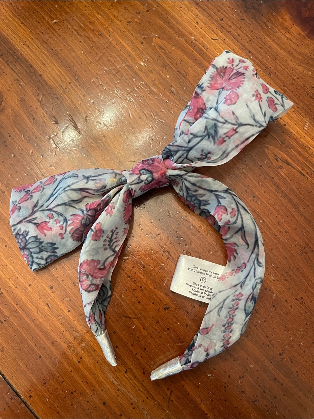 Floral Pink Bow Knot Headband - Women's Hair Accessory